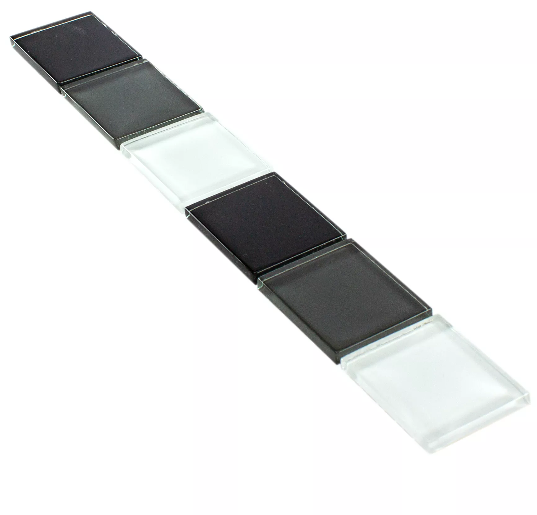 Glas Fliesen Bordüre Exira Schwarz Weiß Grau Glas Fliesen Bordüre Exira Schwarz Weiß Grau