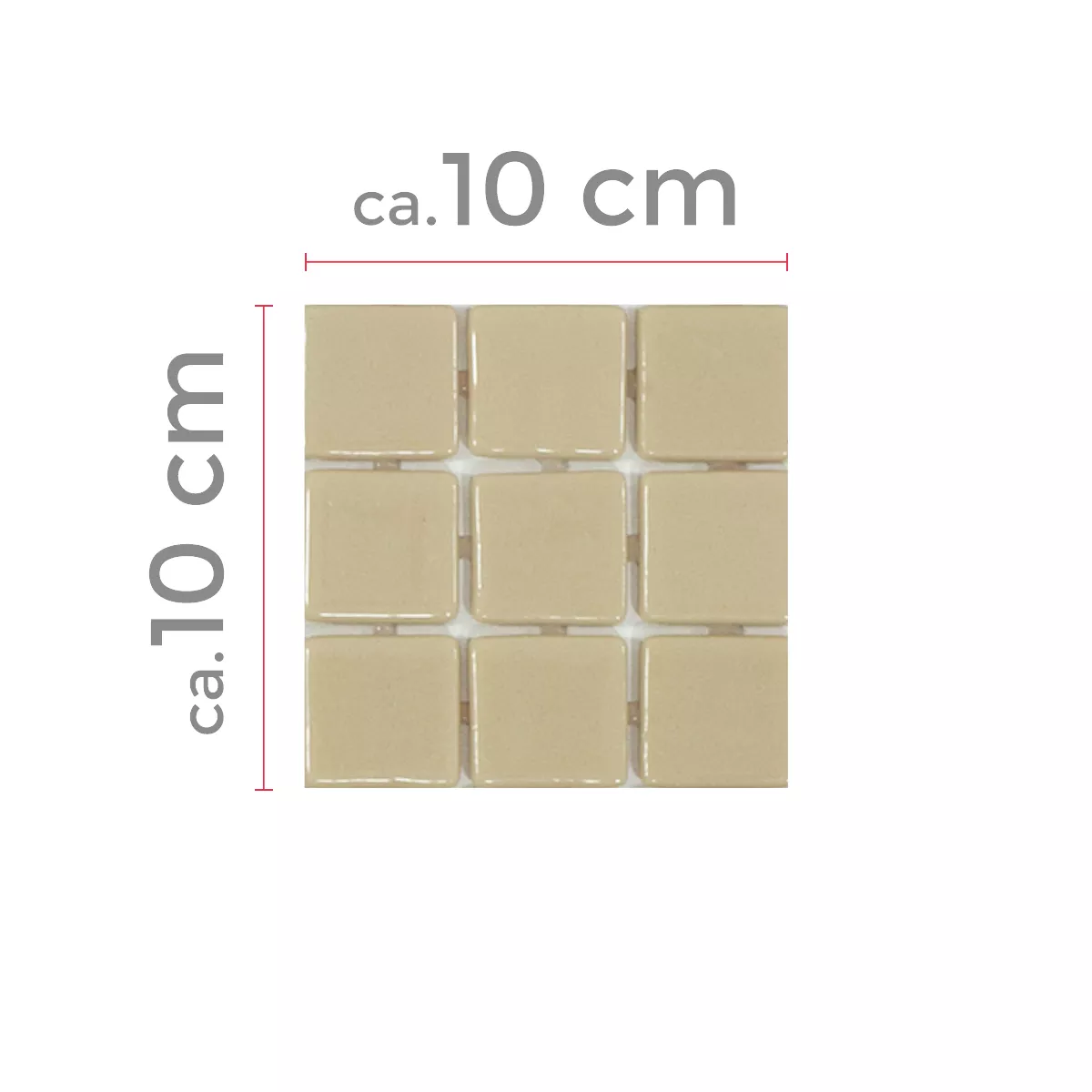 Muster von Glas Schwimmbad Pool Mosaik Venetia Beige