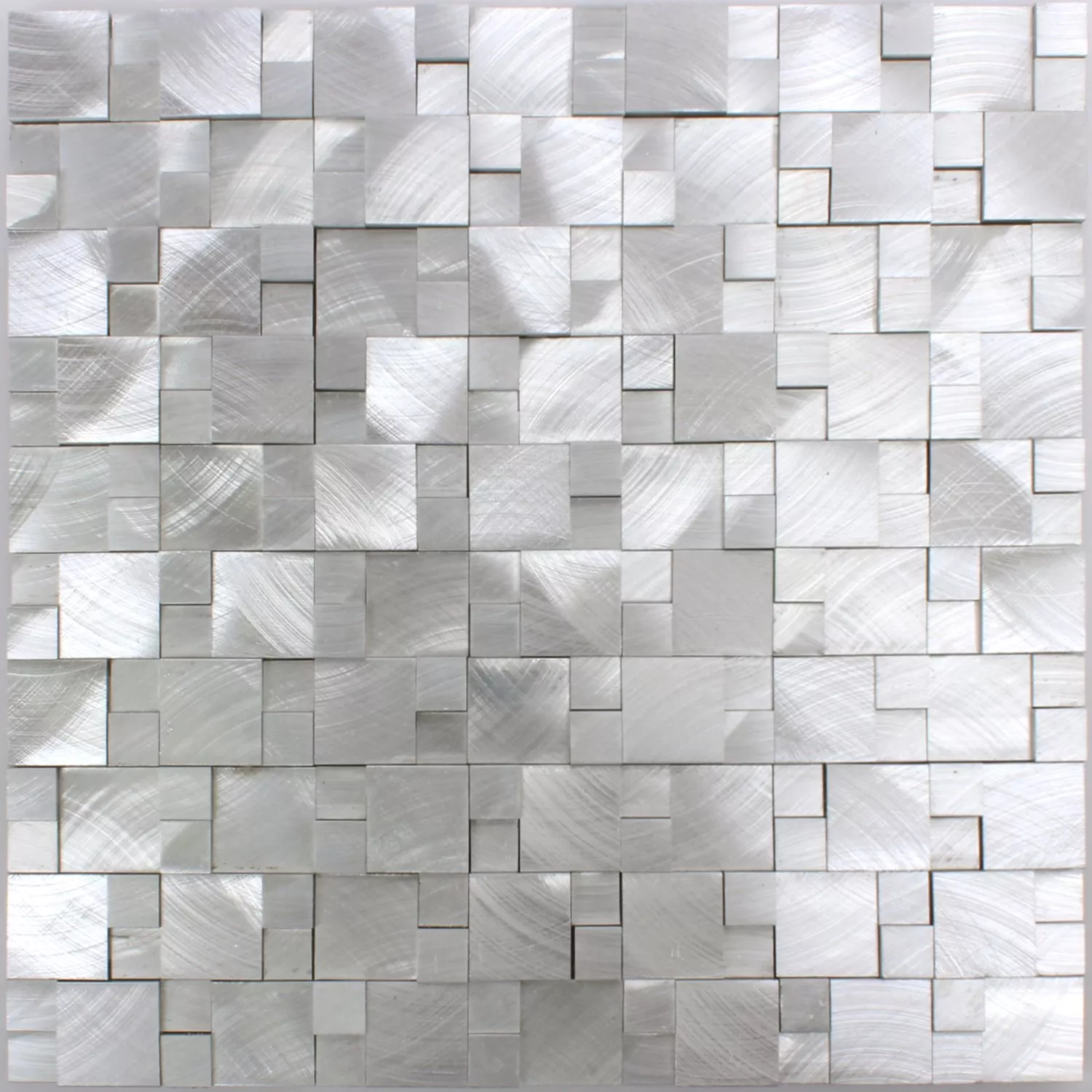 Mosaikfliesen Aluminium Jerica 3D
