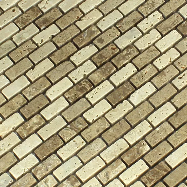 Mosaikfliesen Travertino Gironde Noce