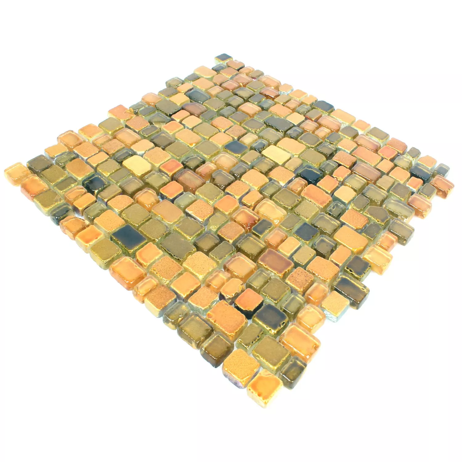 Muster von Mosaikfliesen Glas Roxy Gelb