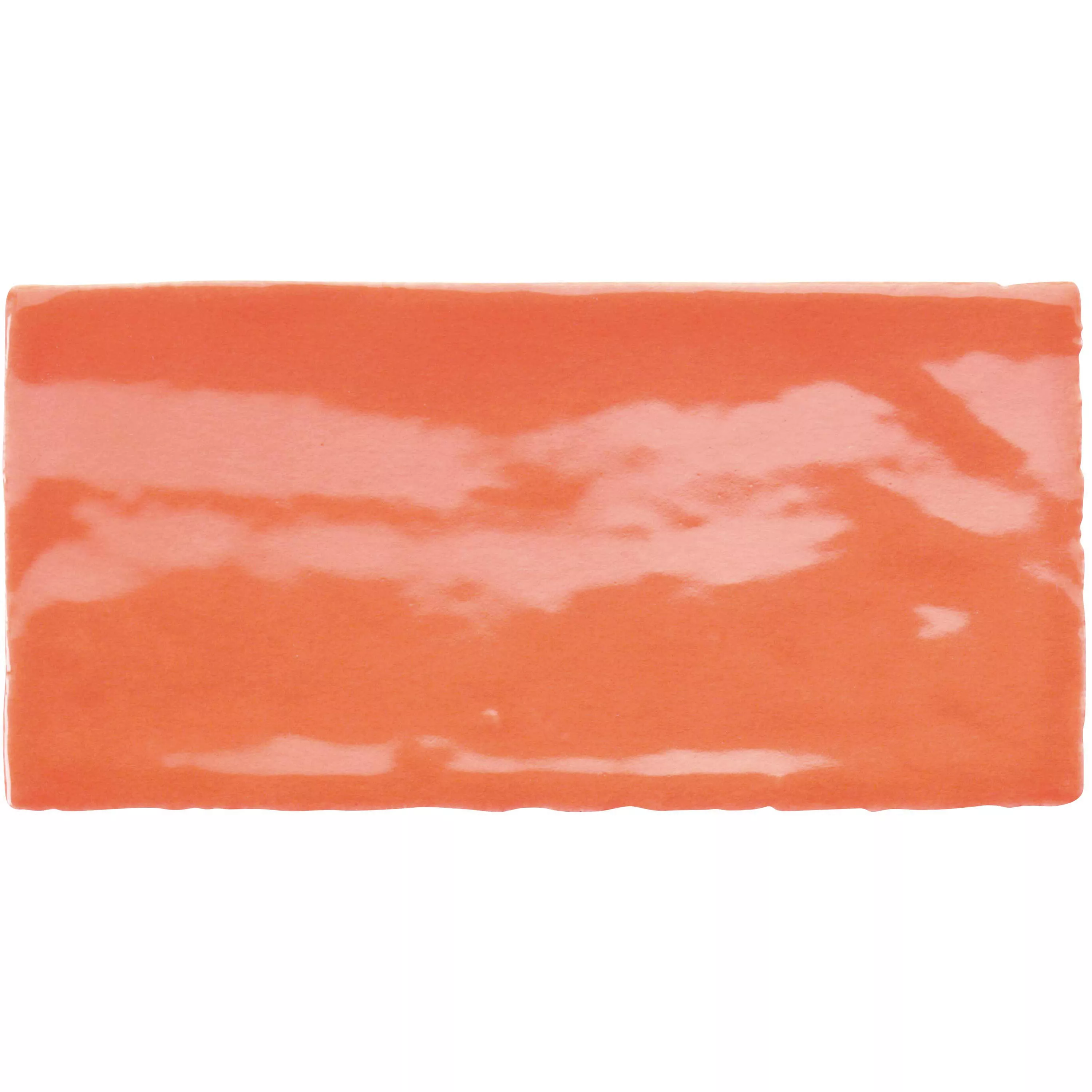 Muster Wandfliese Algier Handgemacht 7,5x15cm Orange