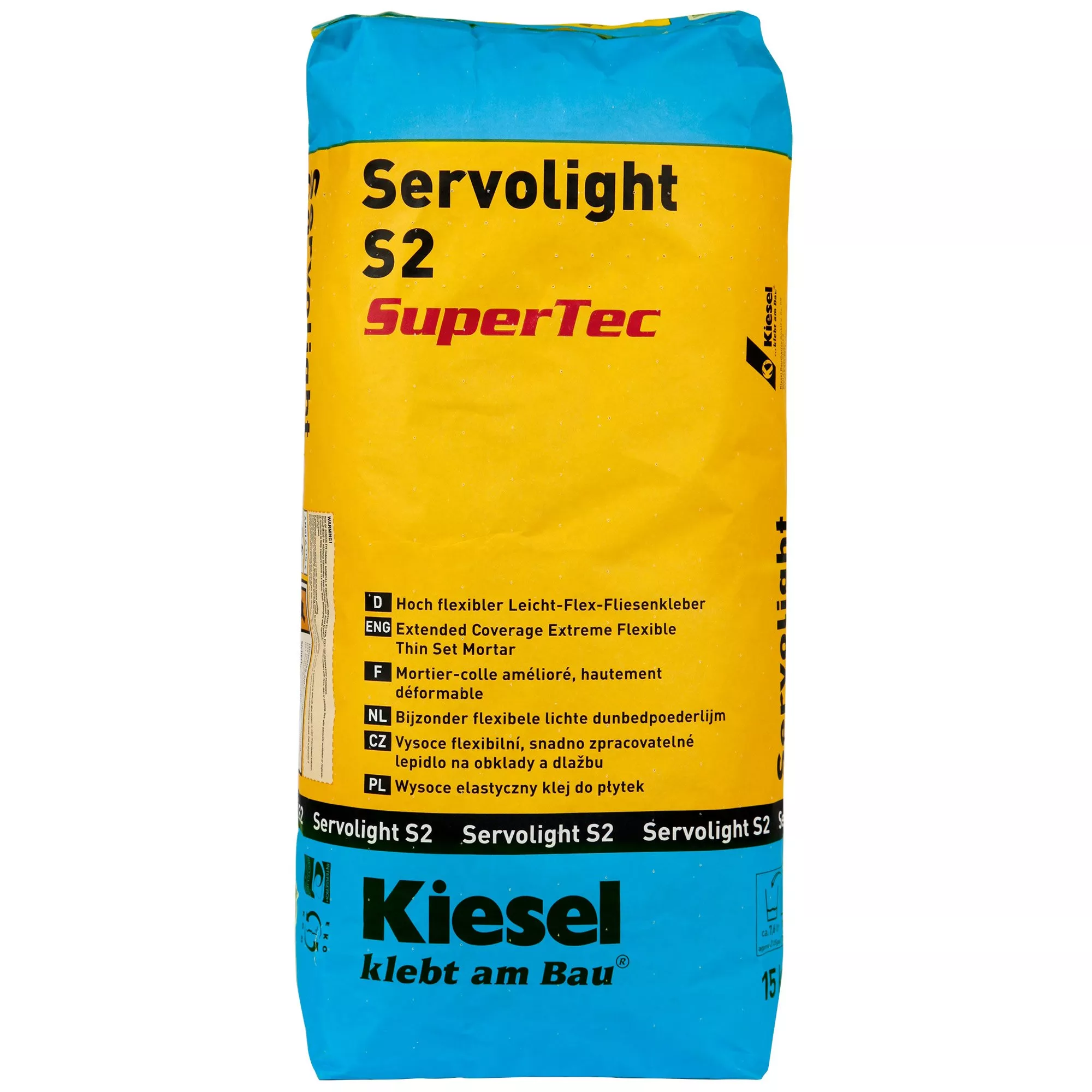 Kiesel Servolight S2 SuperTec - Hoch flexibler Leicht-Flex-Fliesenkleber (15KG) Kiesel Servolight S2 SuperTec - Hoch flexibler Leicht-Flex-Fliesenkleber (15KG)