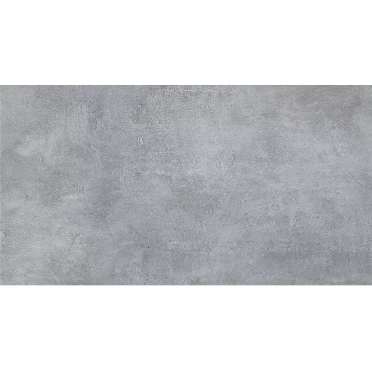 Muster von Bodenfliesen Assos Betonoptik R10/B Grau 30x60cm