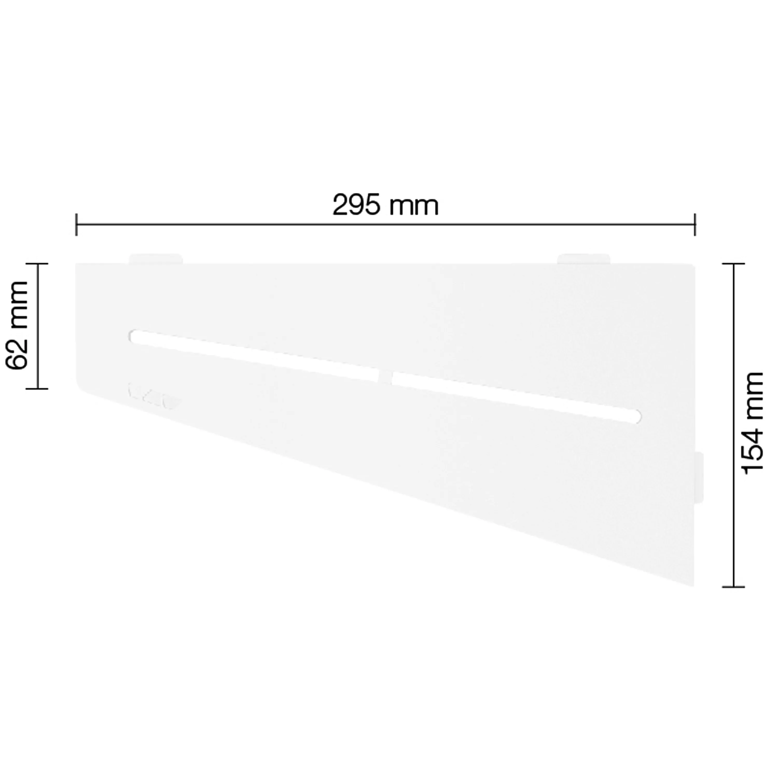 Wandablage Duschablage Schlüter 4eck 15,4x29,5cm Pure Weiß