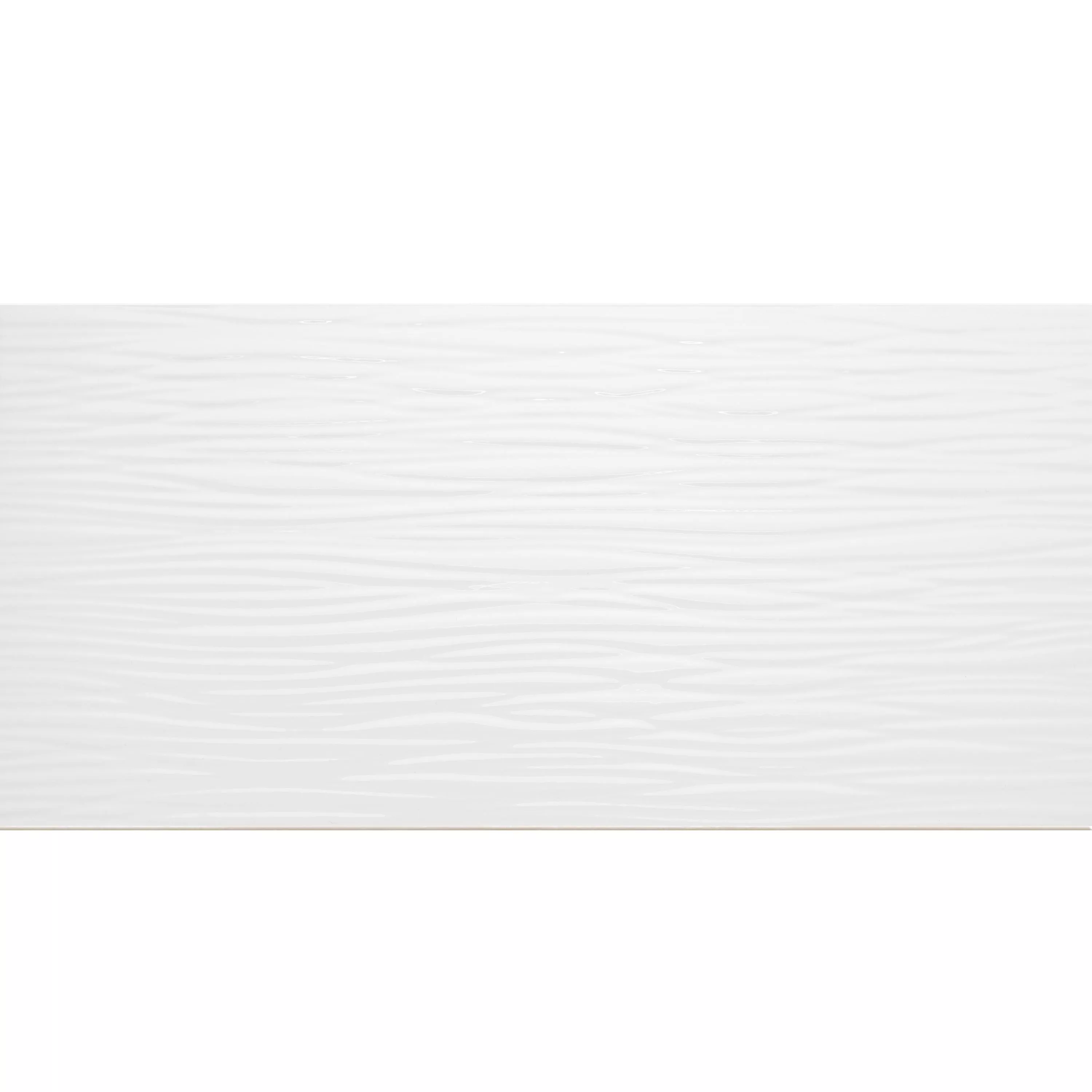 Wandfliesen Norway Strukturiert Glänzend 25x50cm Weiß