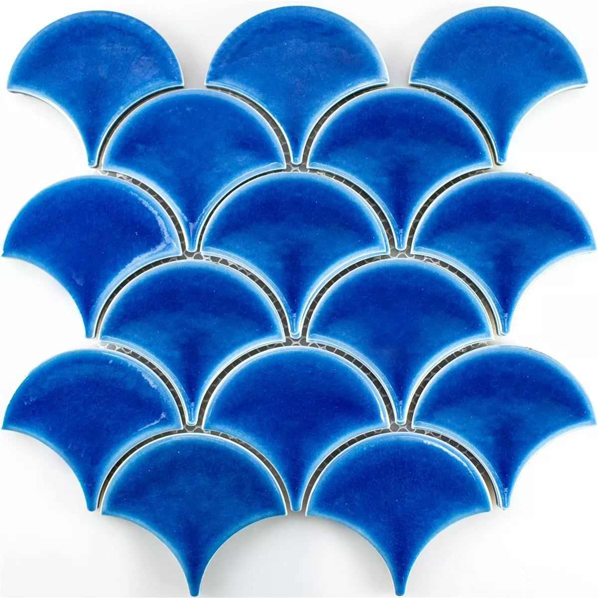 Keramik Mosaik Fliesen Newark Blau