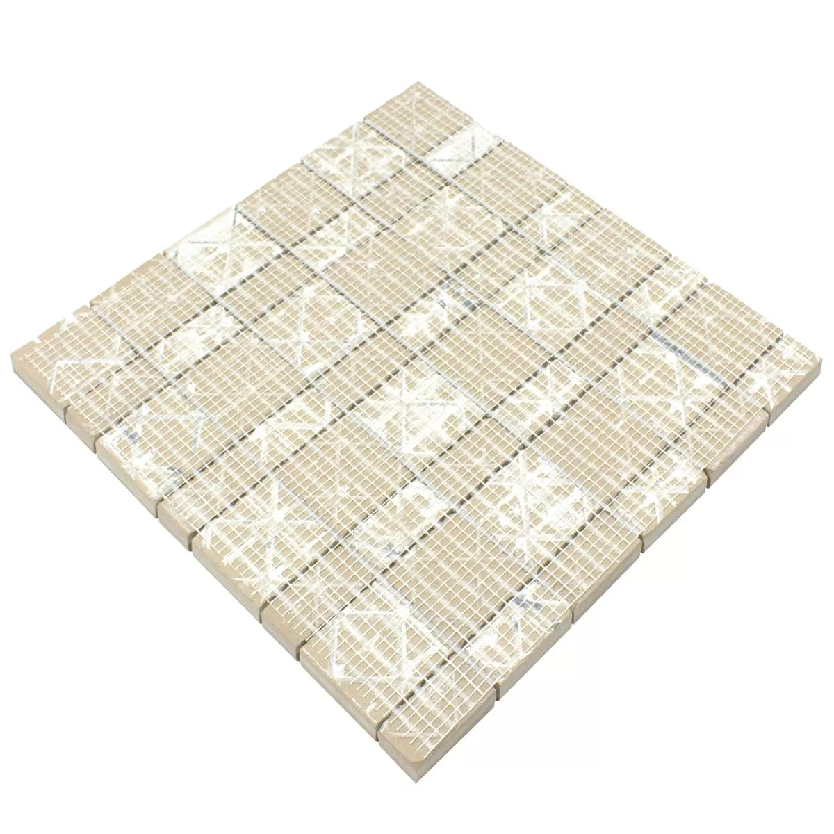 Muster von Keramik Mosaikfliese Kanorado Beige Mix