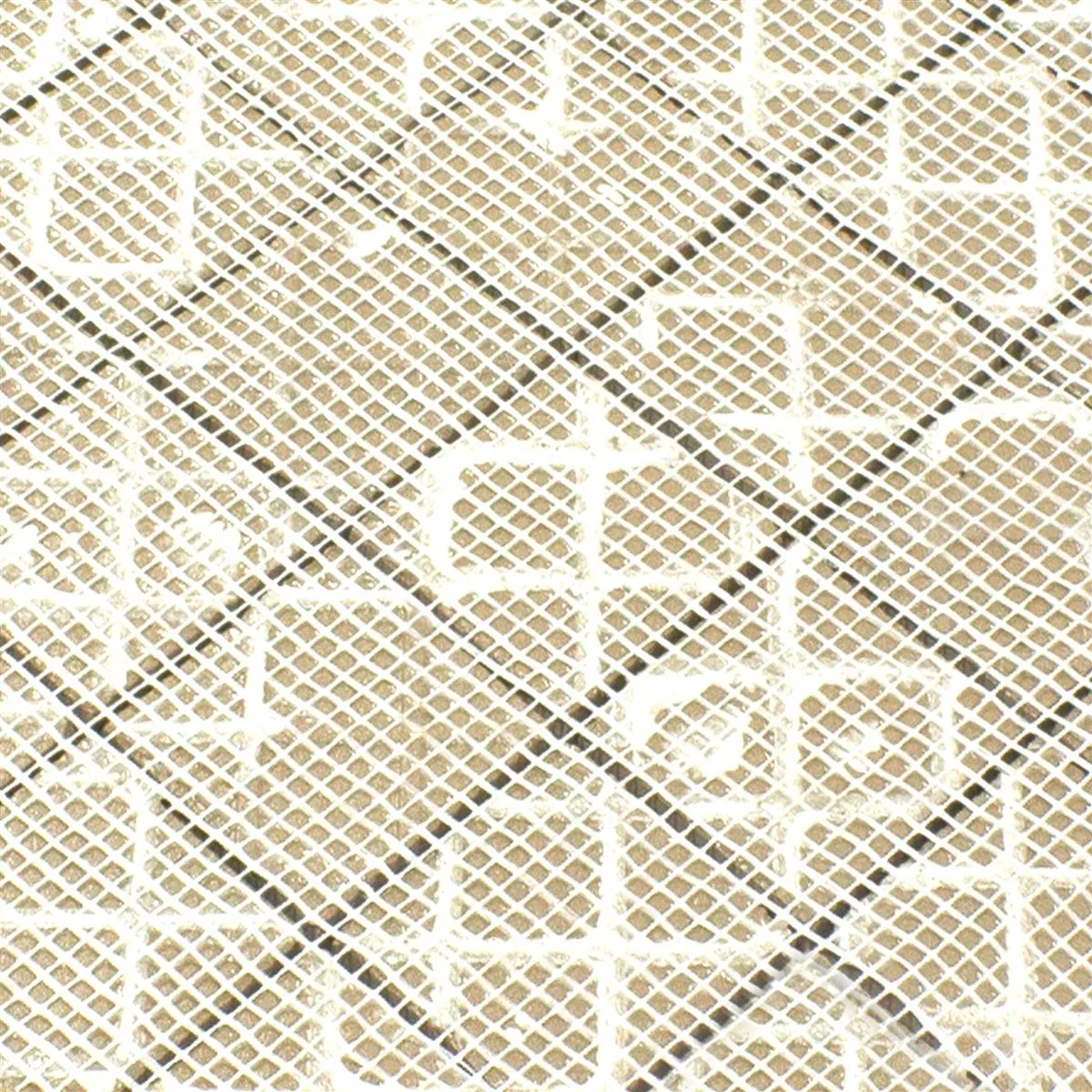 Muster von Keramik Mosaikfliese Padua Steinoptik Grau
