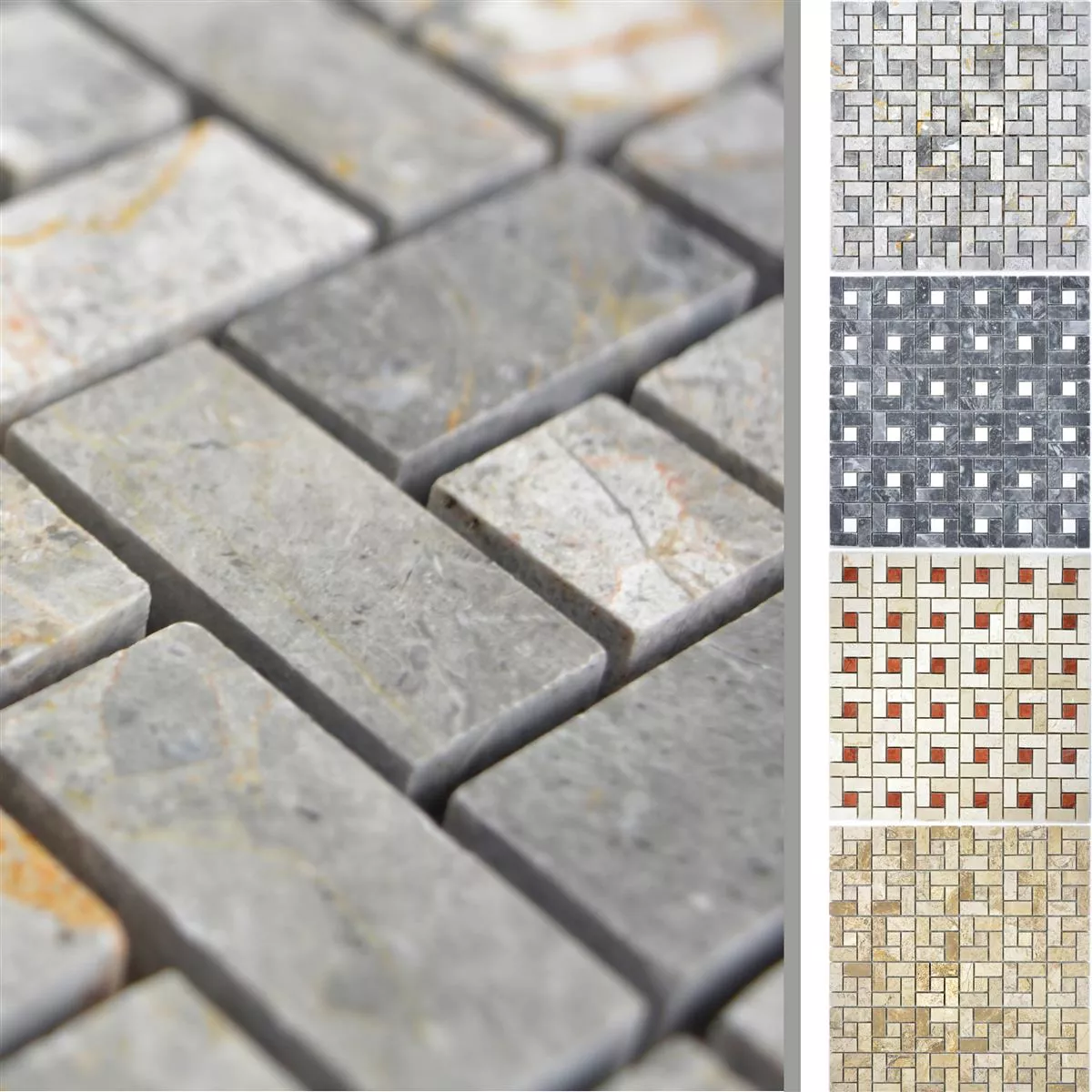 Muster von Naturstein Marmor Mosaik Fliesen Umay Poliert