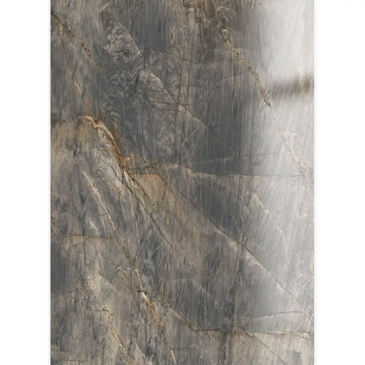 Bodenfliesen Trentino Marmoroptik Poliert Glänzend Grau 60x120cm