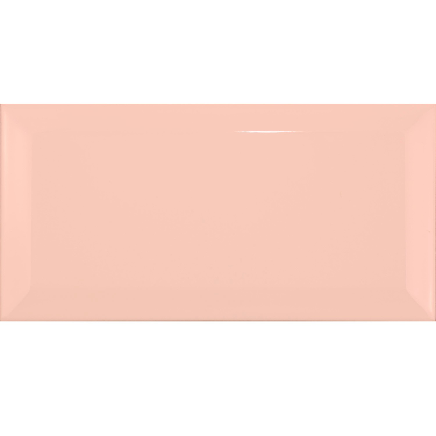 Metrofliese Orange Glänzend 7,5x15 cm Facette Pitcox Salmon