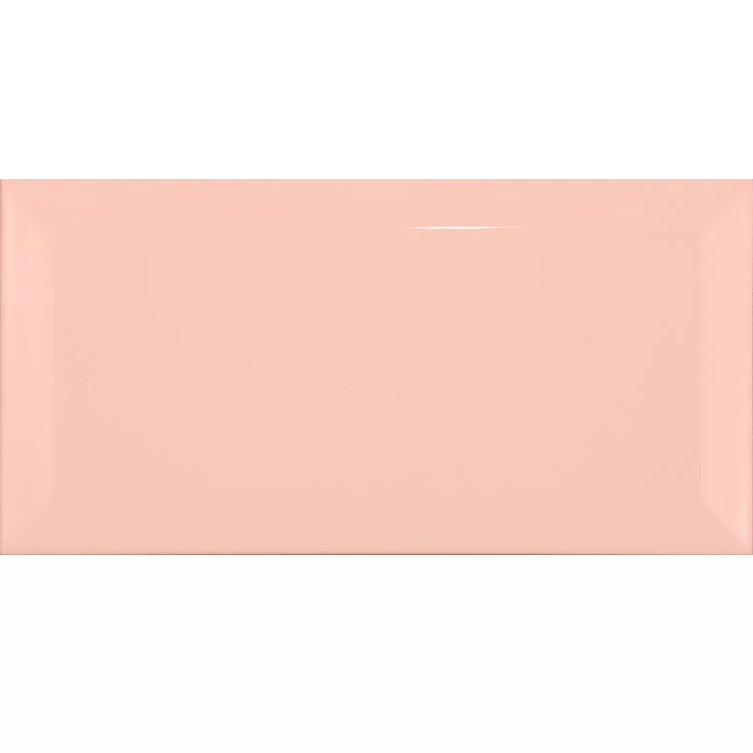 Metrofliese Orange Glänzend 7,5x15 cm Facette Pitcox Salmon
