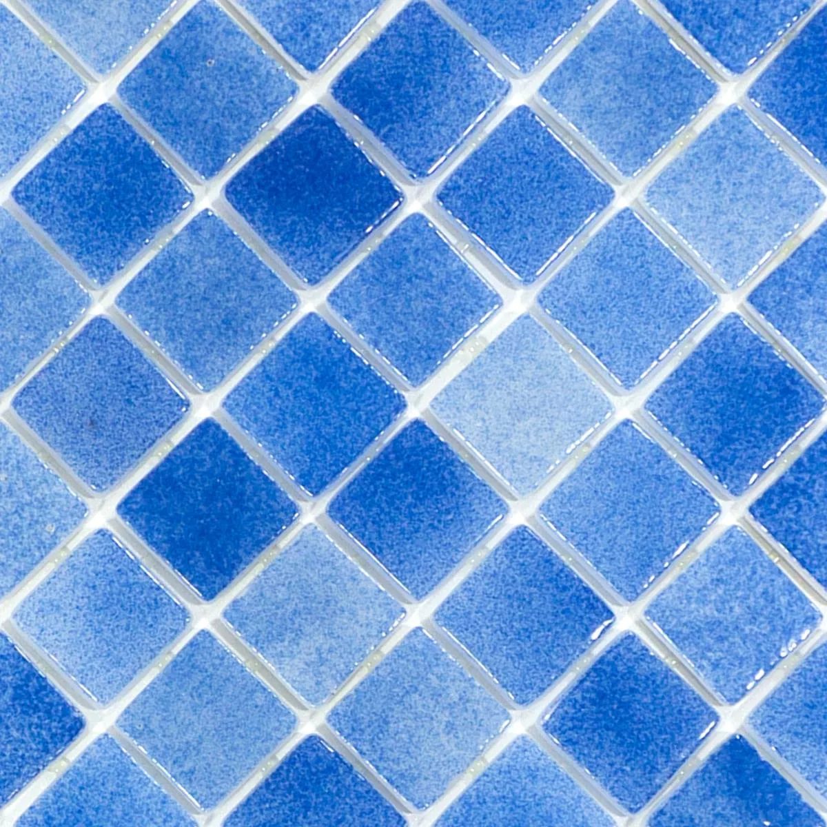 Glas Schwimmbad Pool Mosaik Lagoona Blau