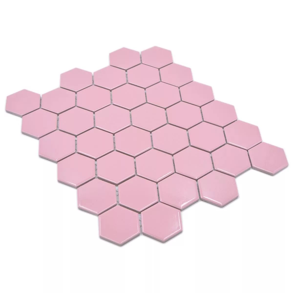 Keramikmosaik Salomon Hexagon Rosa H51