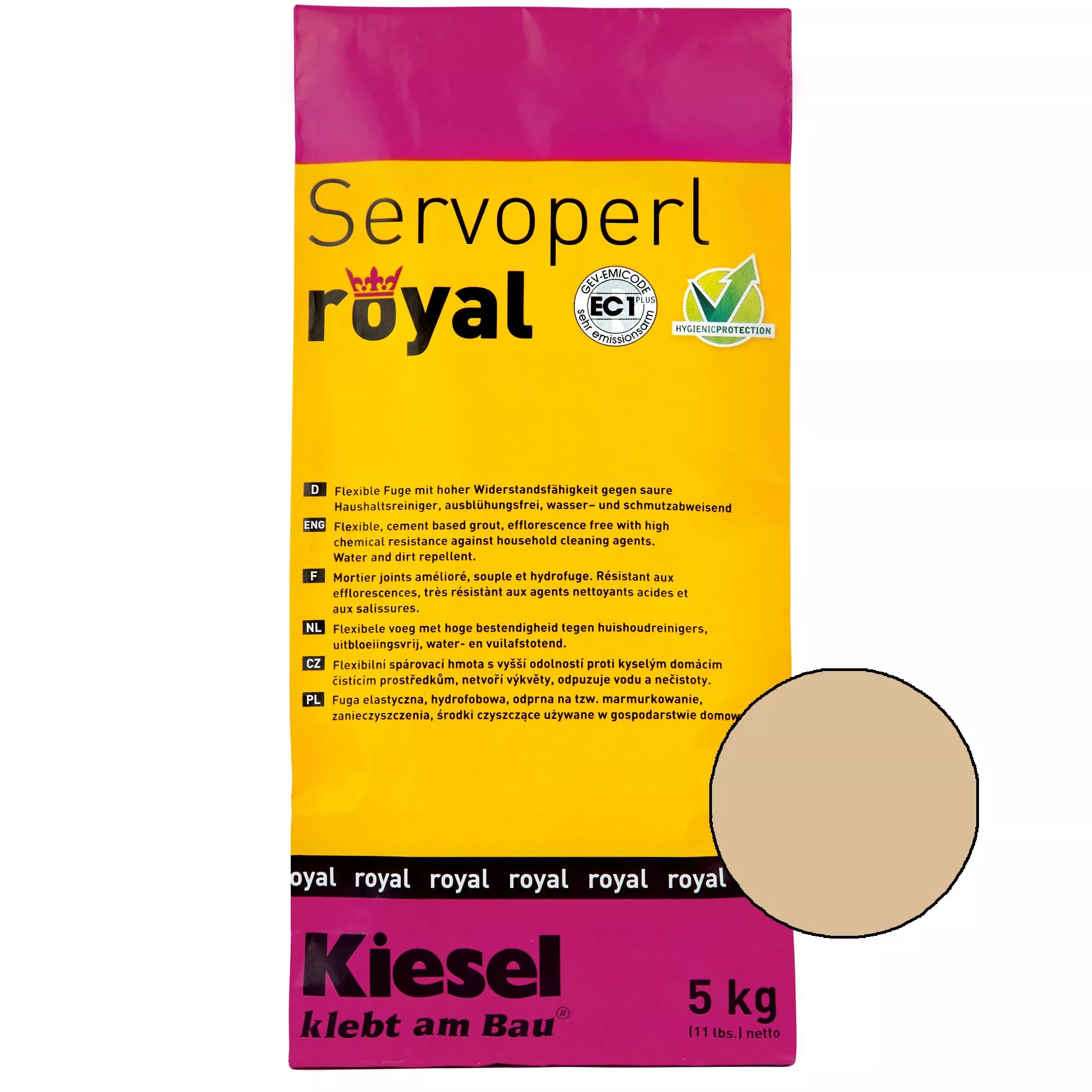 Kiesel Servoperl royal - Fugenmasse - 5 Kg Safari Sand