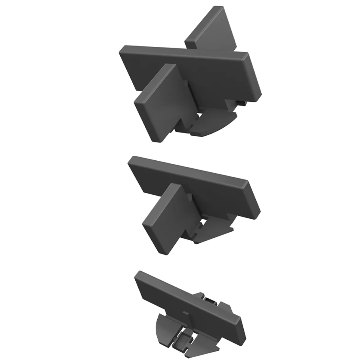 Fugenkreuz für Aluminiumschiene 4mm Schwarz 500 Stück Fugenkreuz für Aluminiumschiene 4mm Schwarz 500 Stück