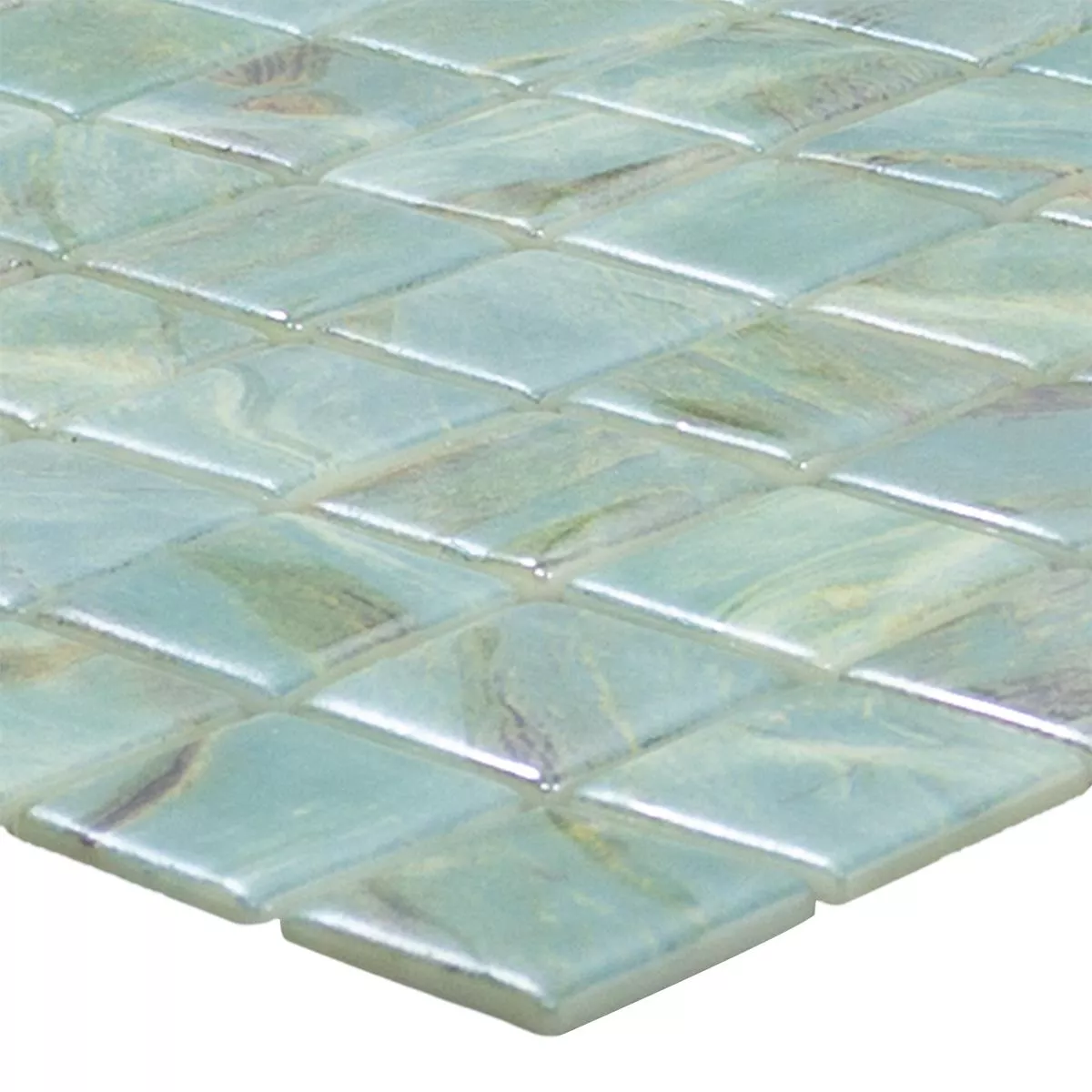 Glas Schwimmbad Pool Mosaik Alassio Türkis 25