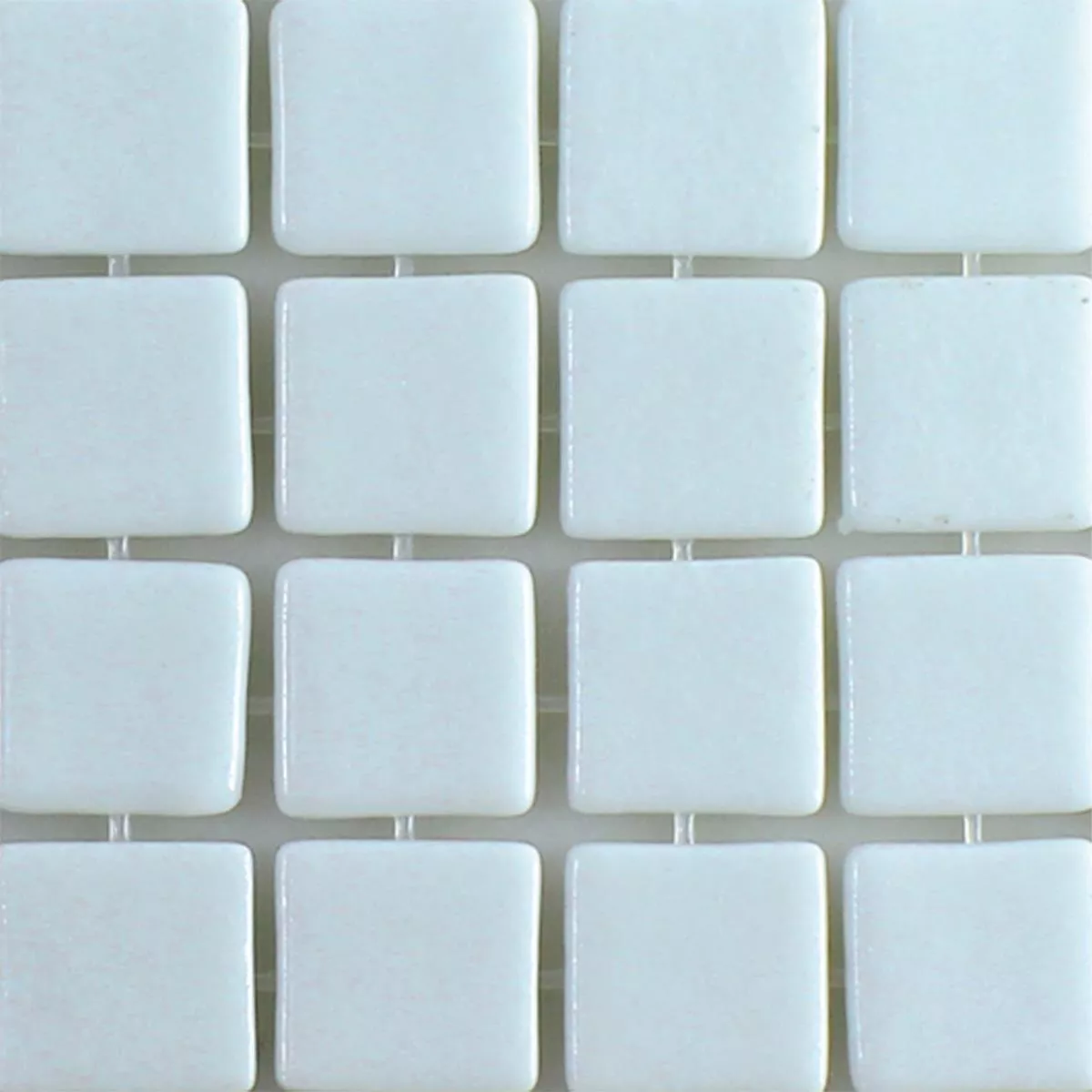 Muster von Glas Schwimmbad Pool Mosaik Lagune R11C Weiß