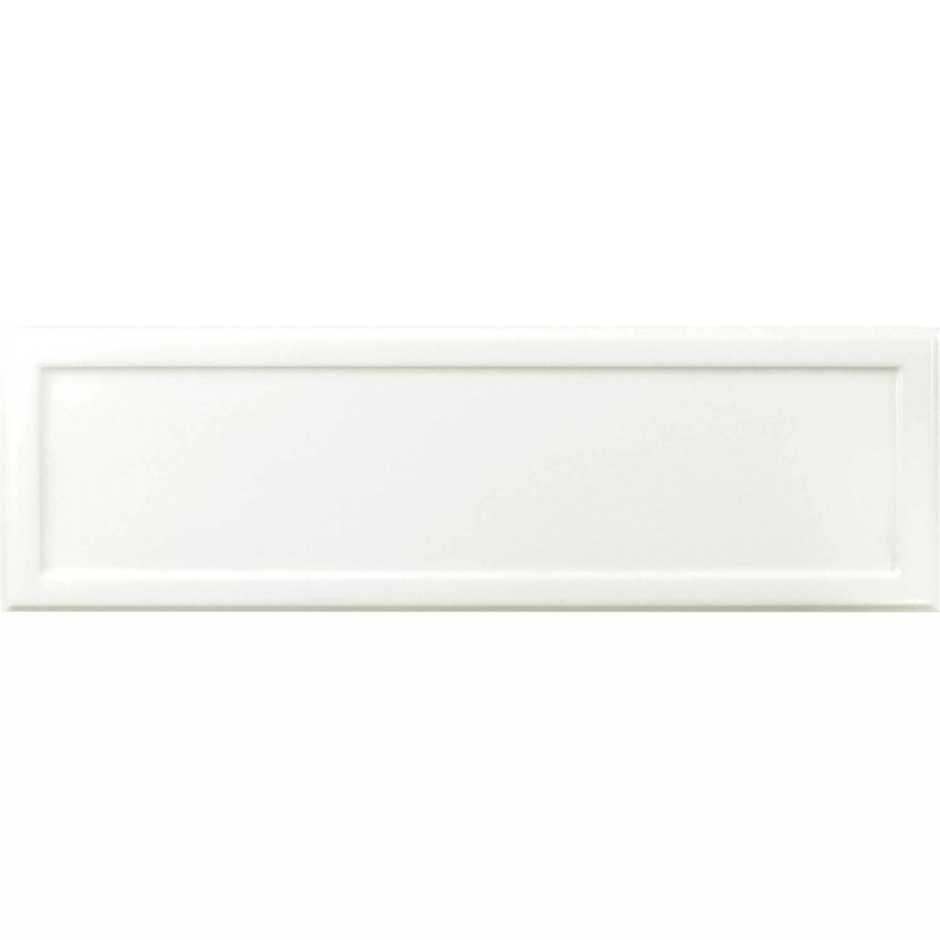 Metro Wandfliese Kennedy Weiß 10x30cm