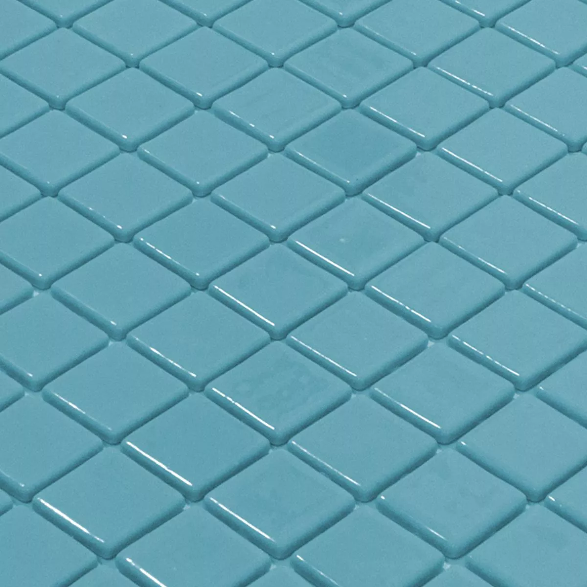 Glas Schwimmbad Pool Mosaik Venetia Hellblau