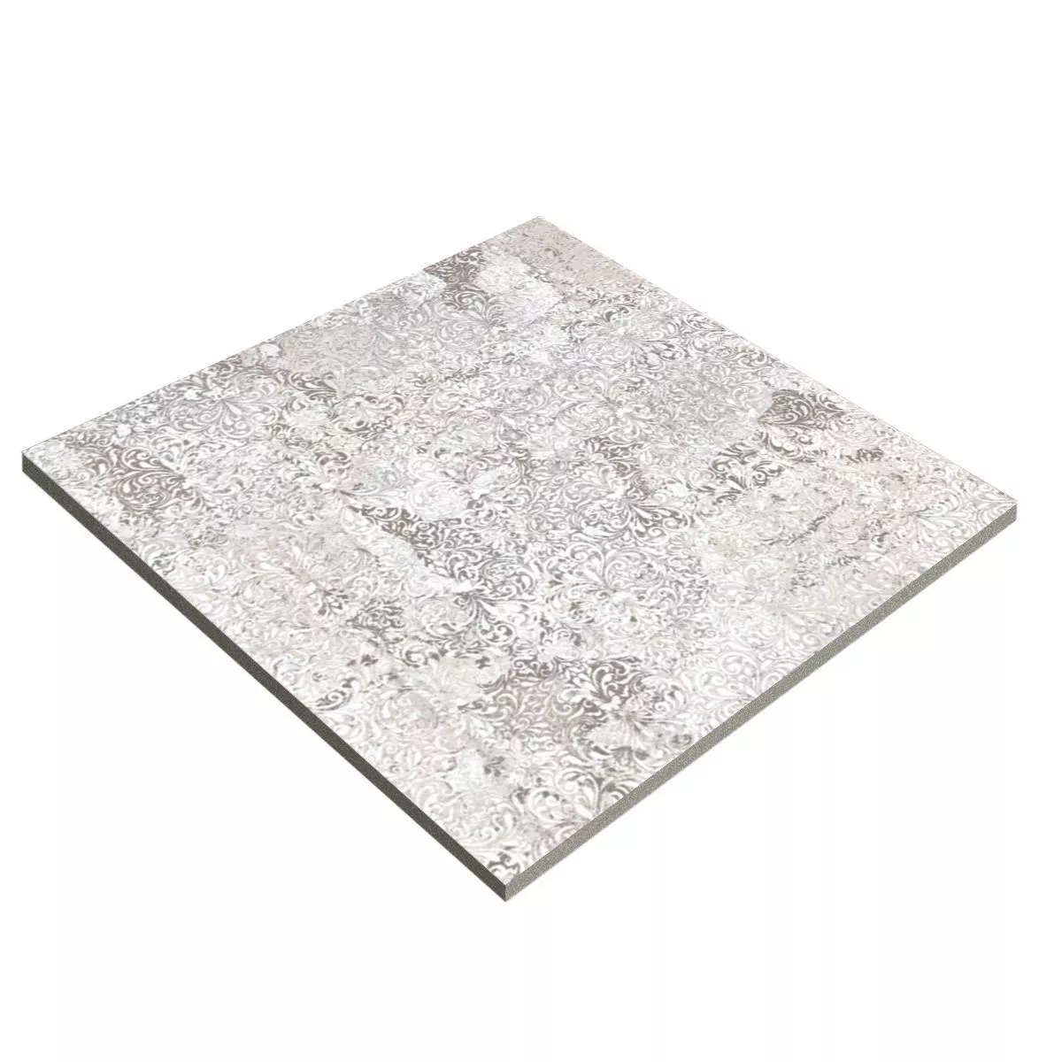 Terrassenplatte Feinsteinzeug Plaza Grau 60x60x2 cm