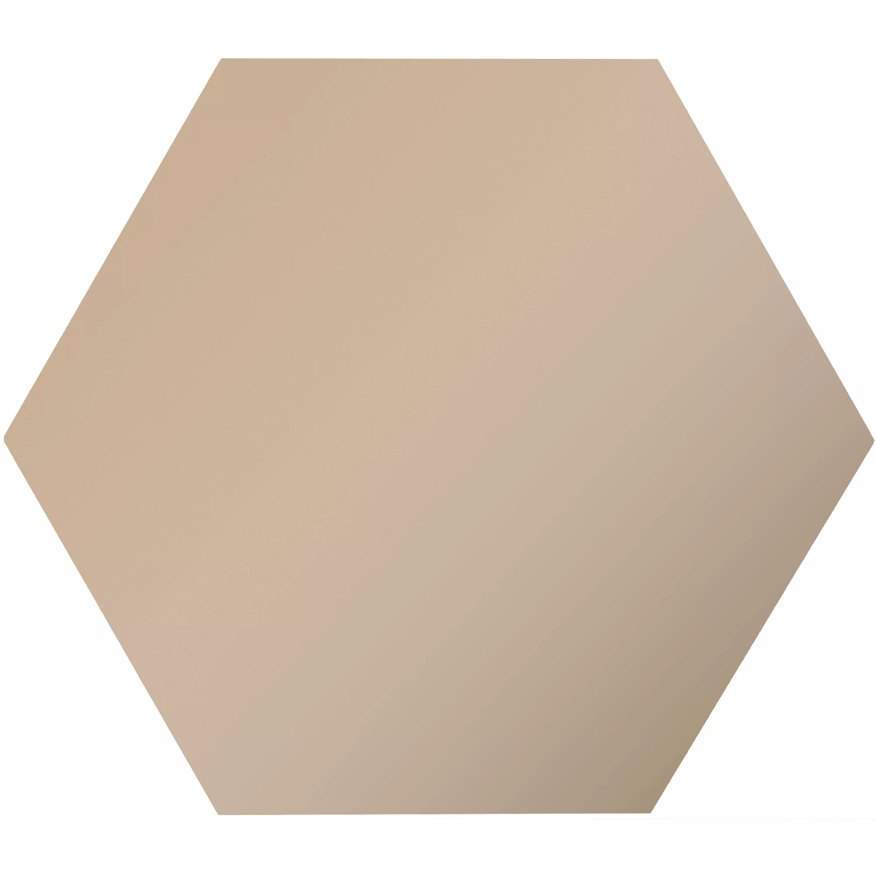 Muster von Feinsteinzeug Fliesen Modena Hexagon Uni Sand