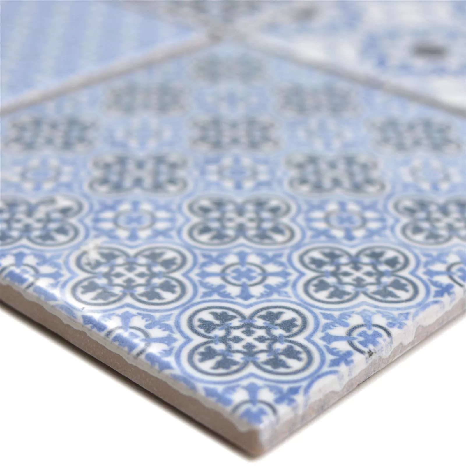 Keramik Mosaikfliesen Daymion Retrooptik Blau 97
