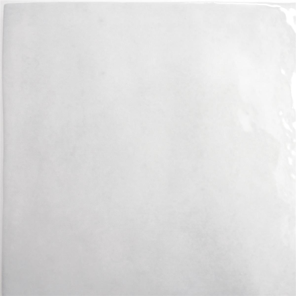 Wandfliese Rebecca Gewellt Weiß 16,2x16,2cm