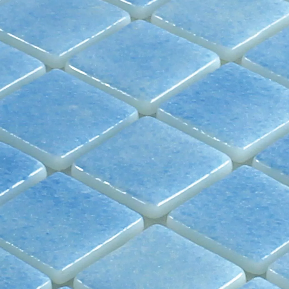 Muster von Glas Schwimmbad Pool Mosaik Lagune R11C Hellblau