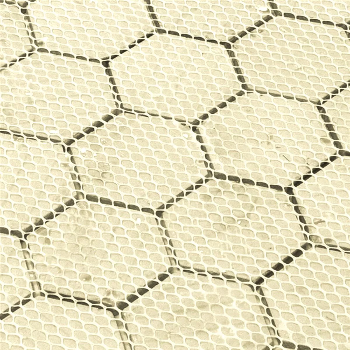 Keramik Mosaikfliesen Eldertown Hexagon Weiß