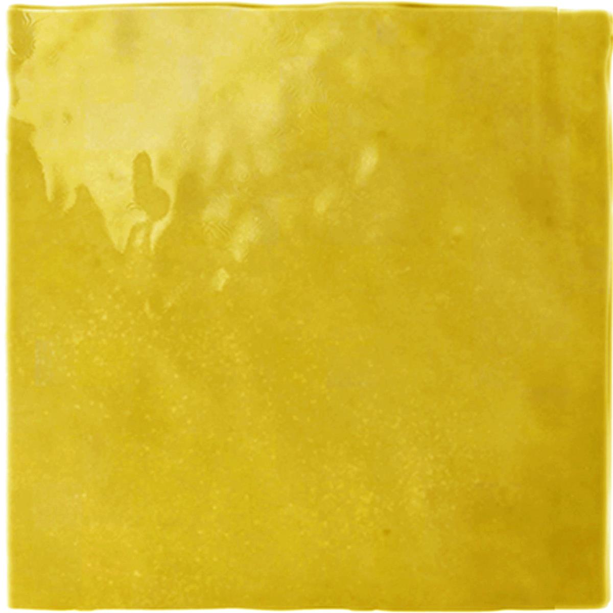 Wandfliese Rebecca Gewellt Gelb 16,2x16,2cm