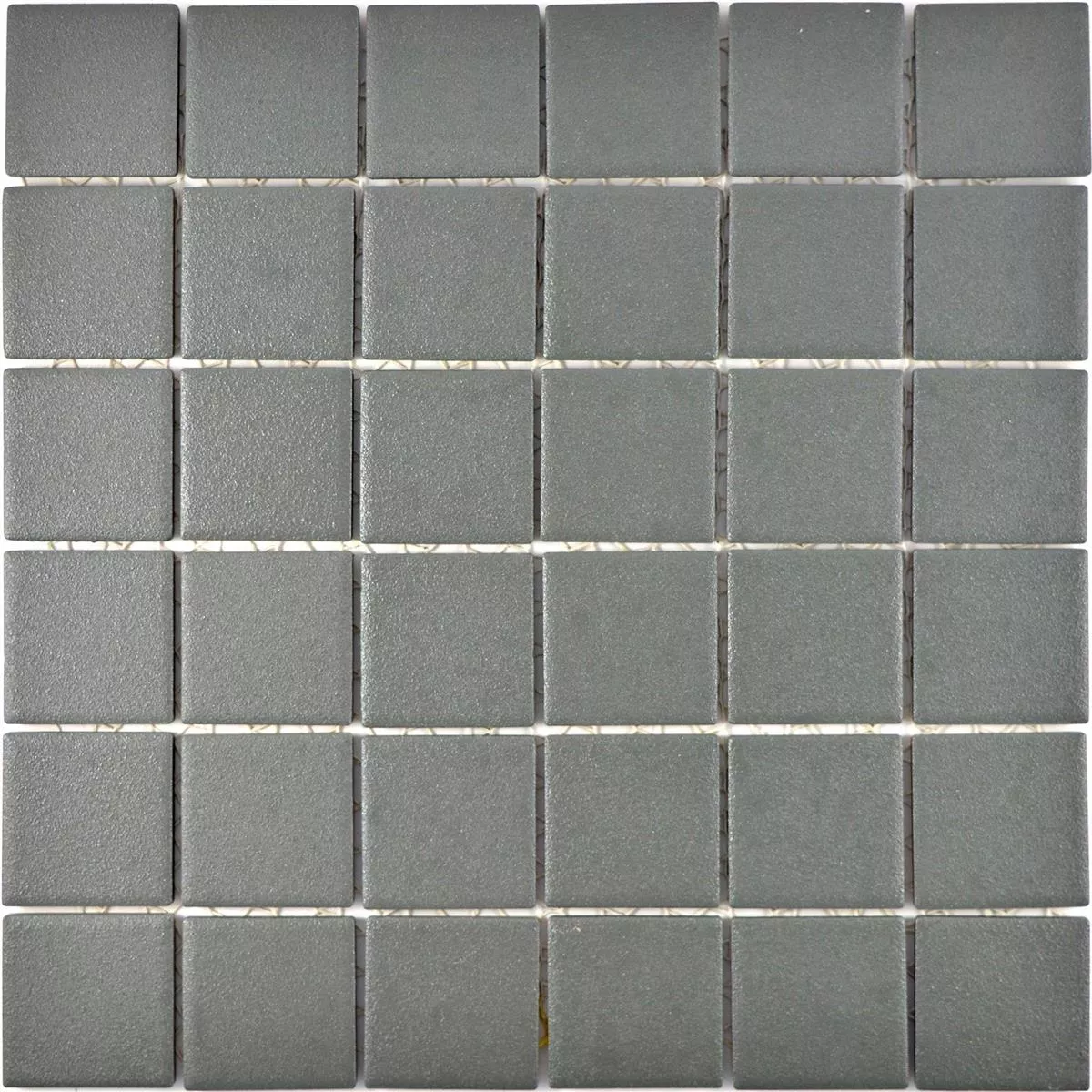 Muster von Keramik Mosaikfliesen Shalin Rutschhemmung R10 Grau Q48