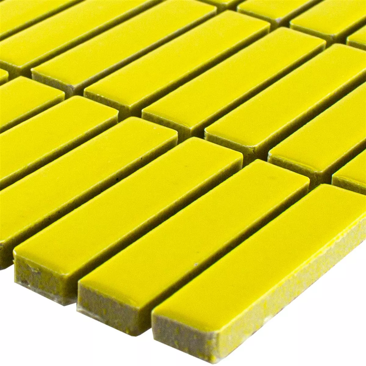 Keramik Mosaik Fliesen Maytown Gelb Glänzend Keramik Mosaik Fliesen Maytown Gelb Glänzend