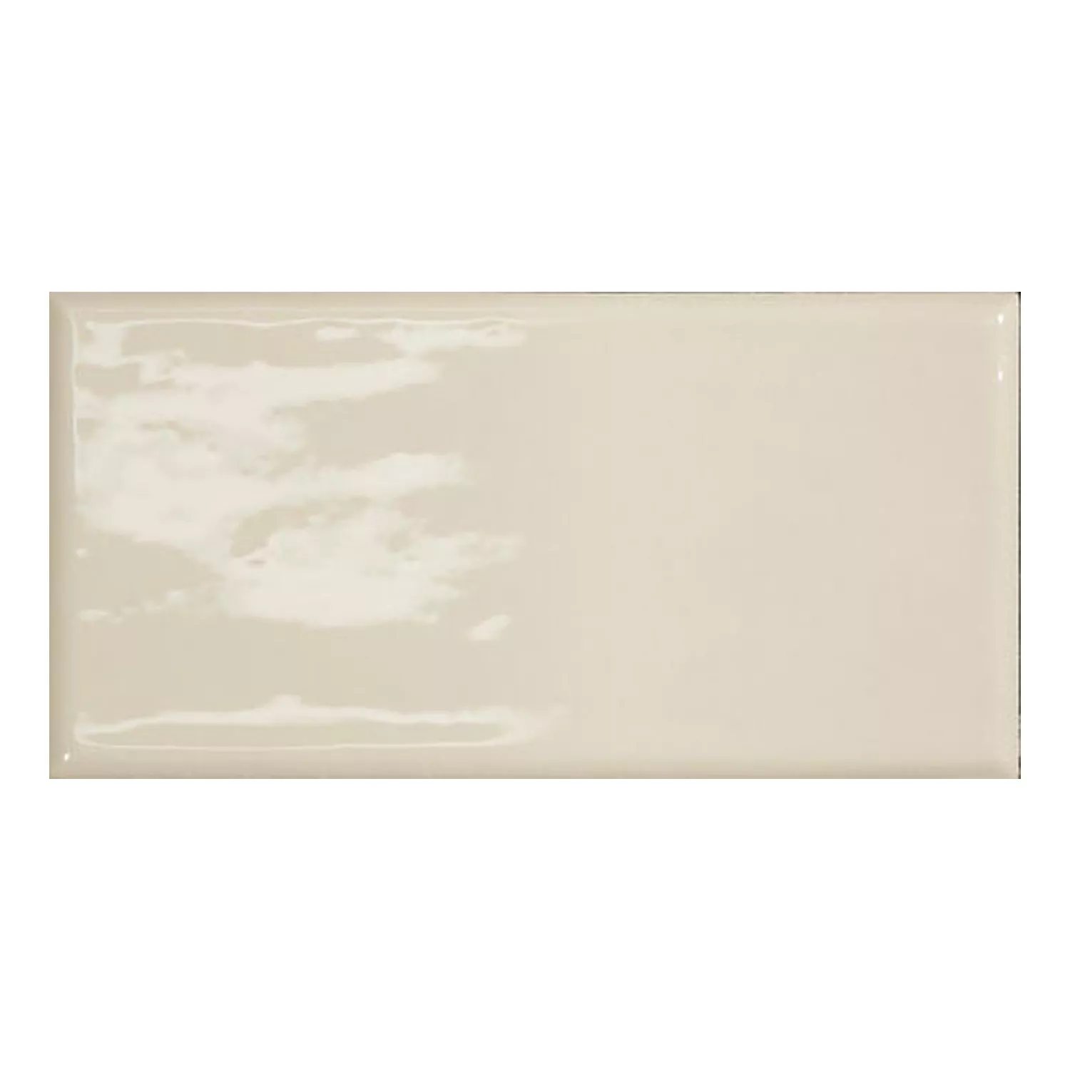 Calissi Grau Glänzend Rustikal 7,5x15 cm Light Grey