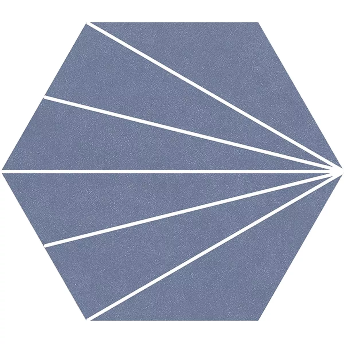 Feinsteinzeug Fliesen Millennium Hexagon 3D Optik Blau 22,5 x 25,9cm  Feinsteinzeug Fliesen Millennium Hexagon 3D Optik Blau 22,5 x 25,9cm
