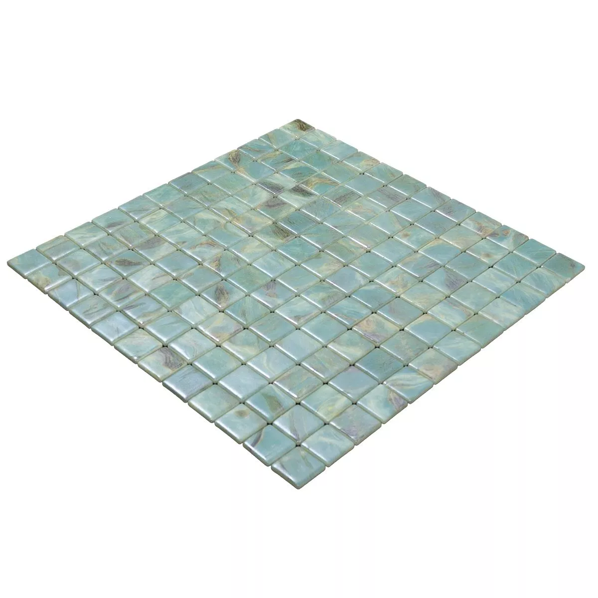 Glas Schwimmbad Pool Mosaik Alassio Türkis 25