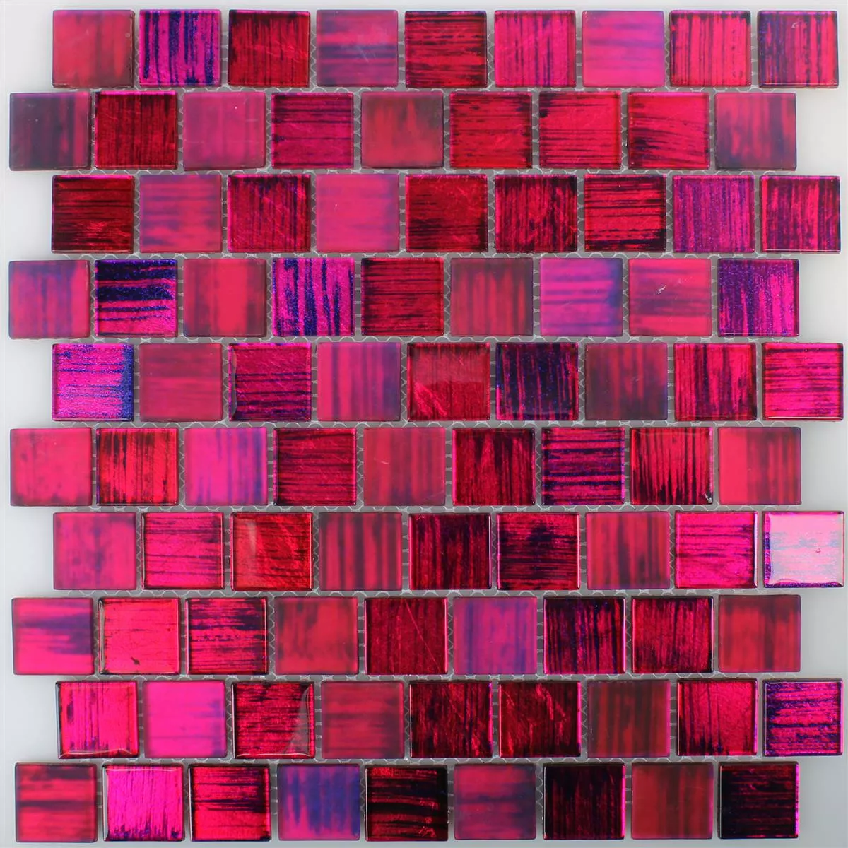 Glasmosaik Fliesen Lanzarote Pink Schmal