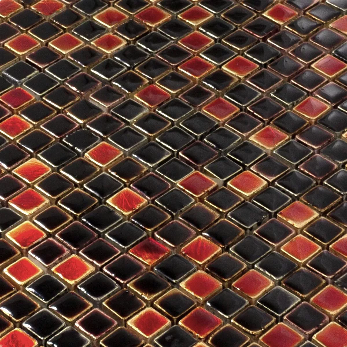 Naturstein Mosaikfliesen Firestone Rot Mix