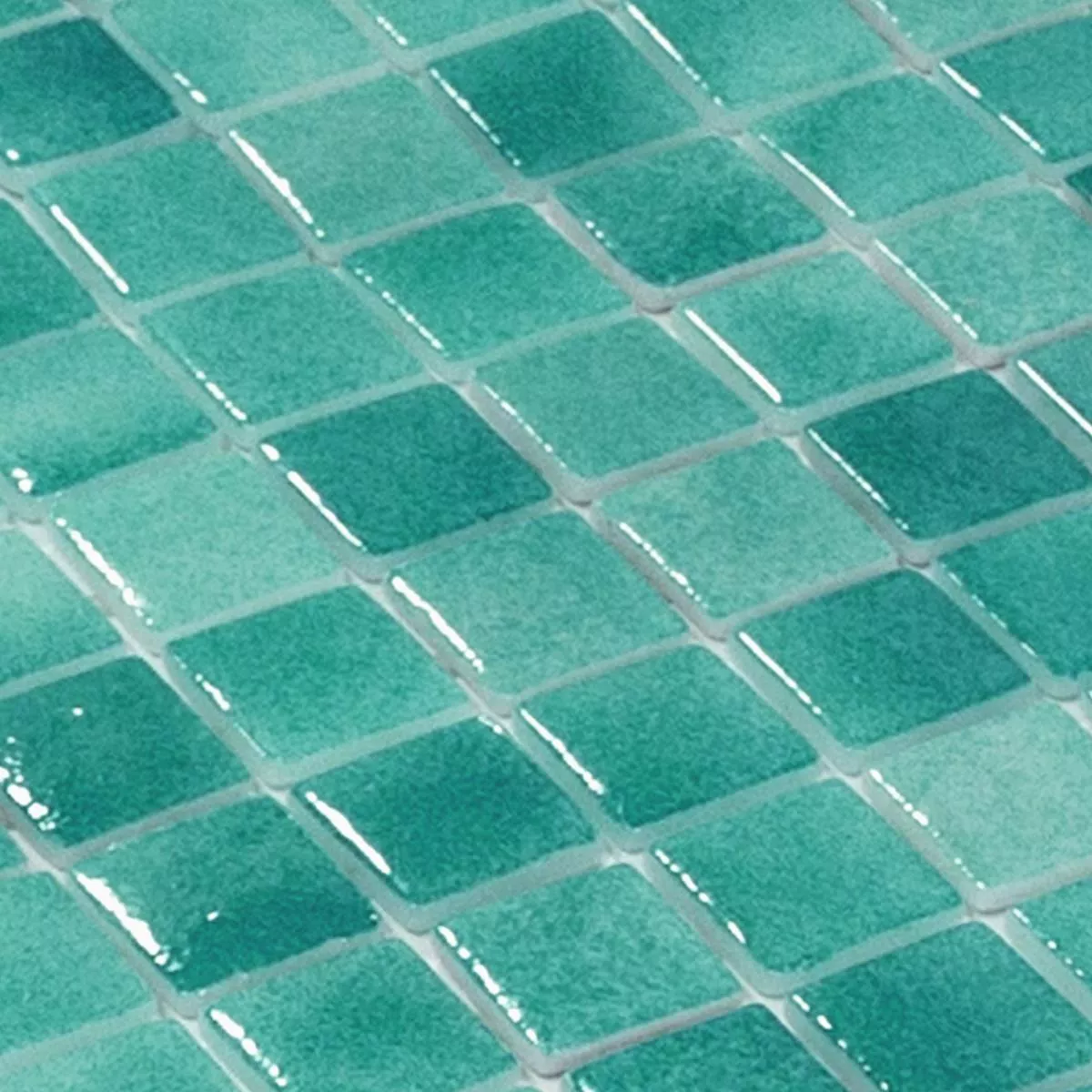 Glas Schwimmbad Pool Mosaik Lagoona Türkis
