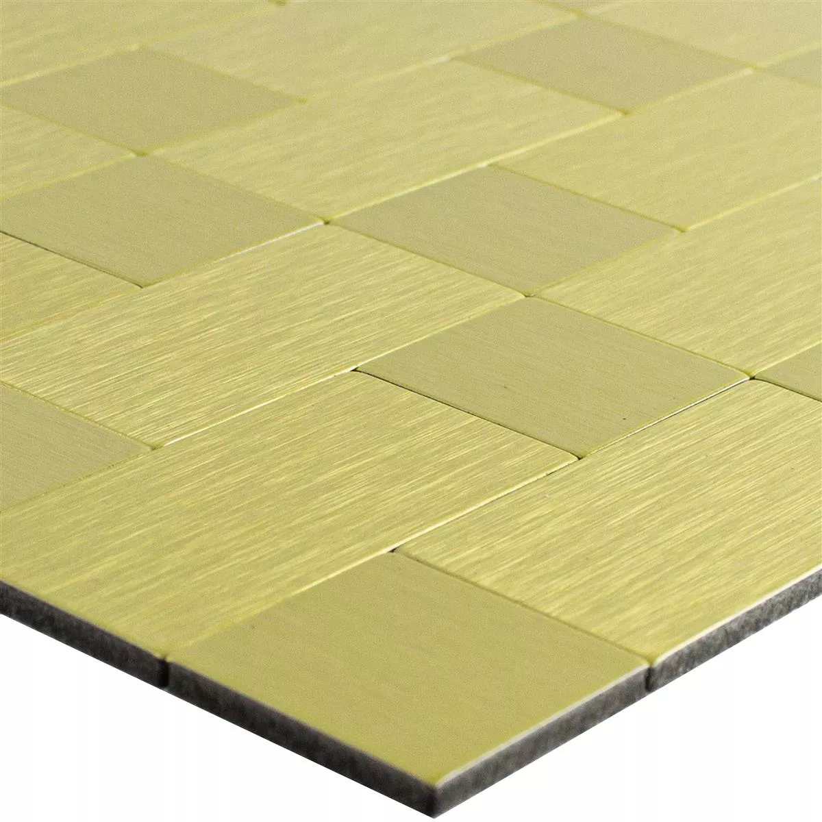 Mosaikfliesen Metall Selbstklebend Vryburg Gold Kombi