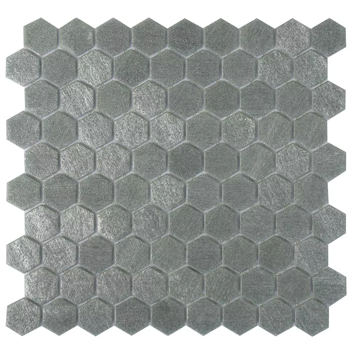 Glasmosaik Fliesen Trend-Vi Hexagonal 2102 Hellgrau