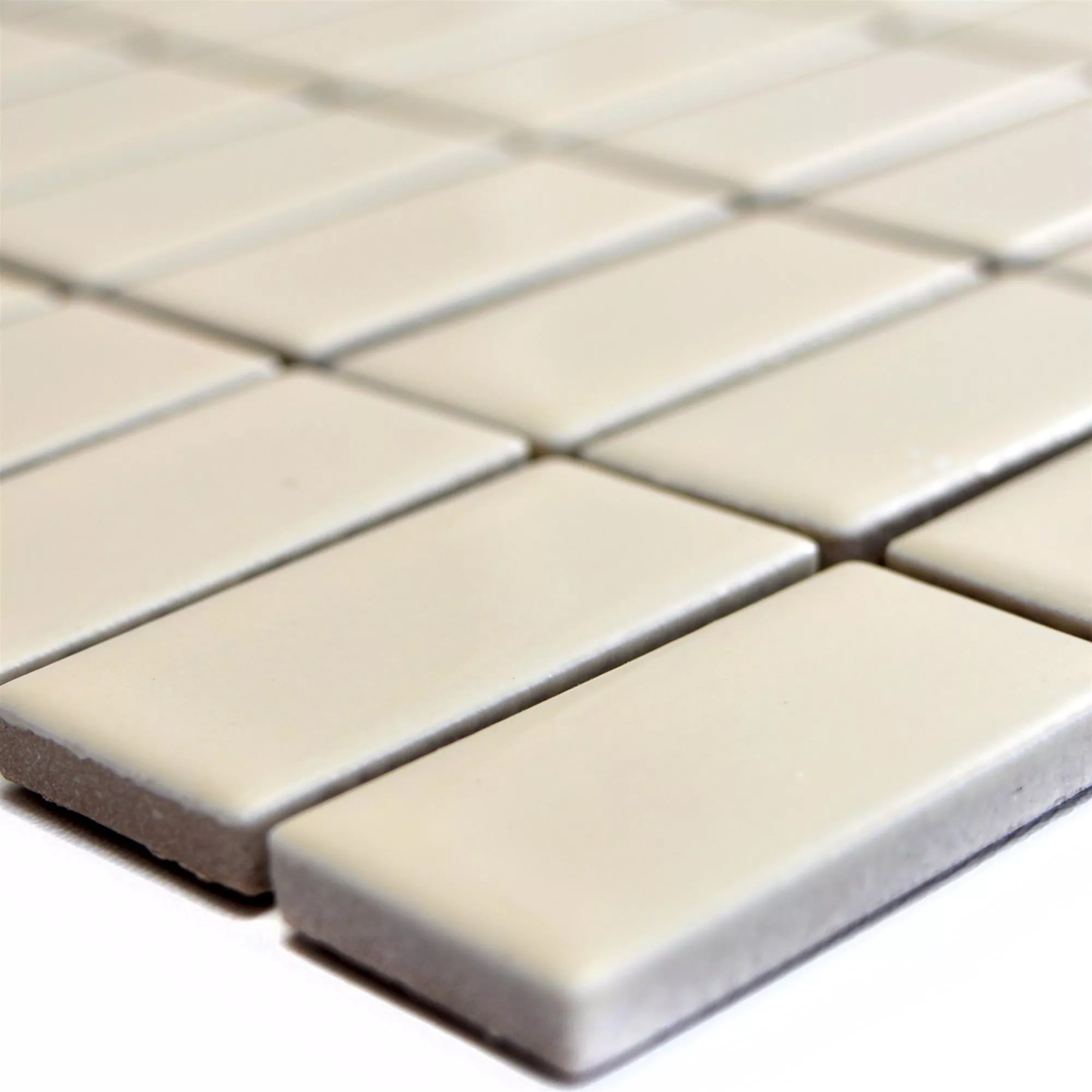 Keramik Mosaikfliesen Adrian Beige Matt Rechteck Keramik Mosaikfliesen Adrian Beige Matt Rechteck