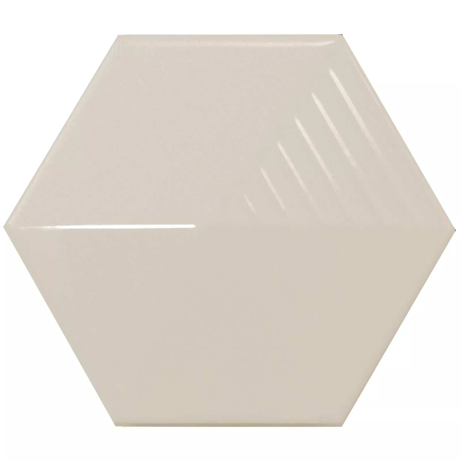 Wandfliesen Rockford 3D Hexagon 12,4x10,7cm Beige