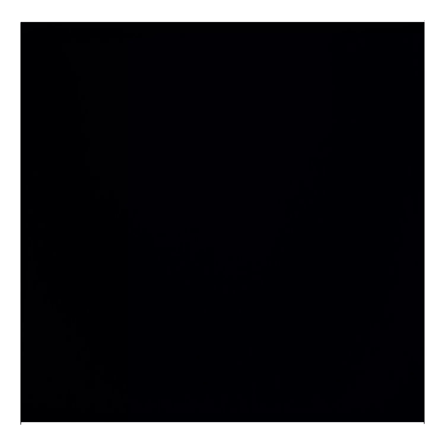 Metrofliese Schwarz Matt 15x15 cm Ohne Facette Miona Negro