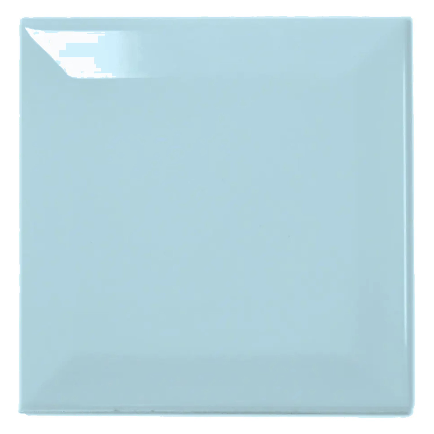 Metrofliese Blau Glänzend 10x10 cm Facette Catarina Piscina