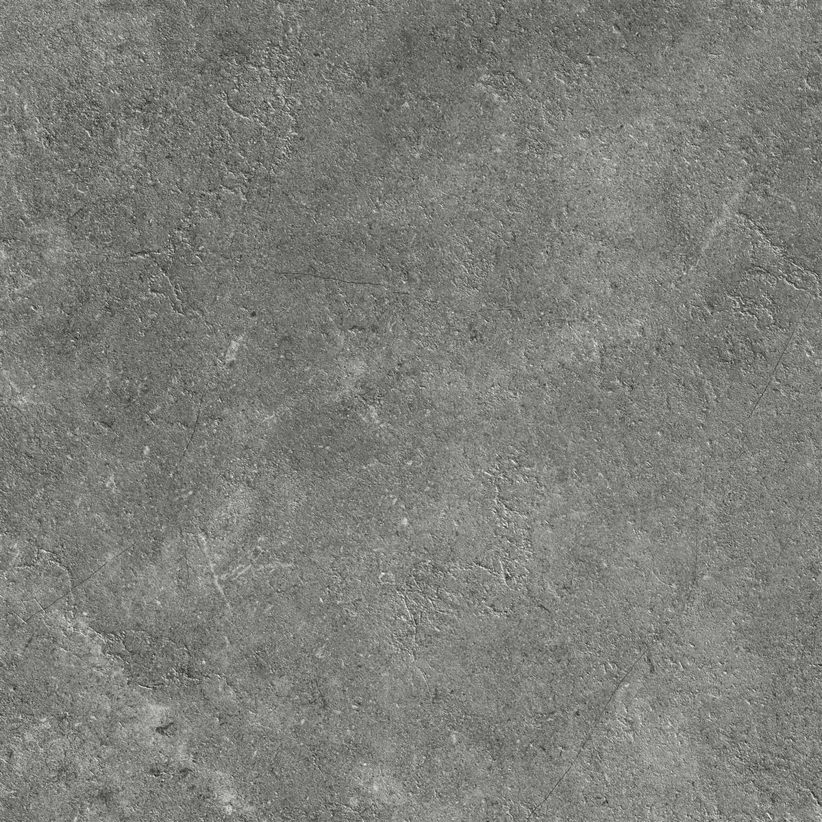 Terrassenplatten Bangui Steinoptik Dunkelgrau 60x60x2 cm Terrassenplatten Bangui Steinoptik Dunkelgrau 60x60x2 cm