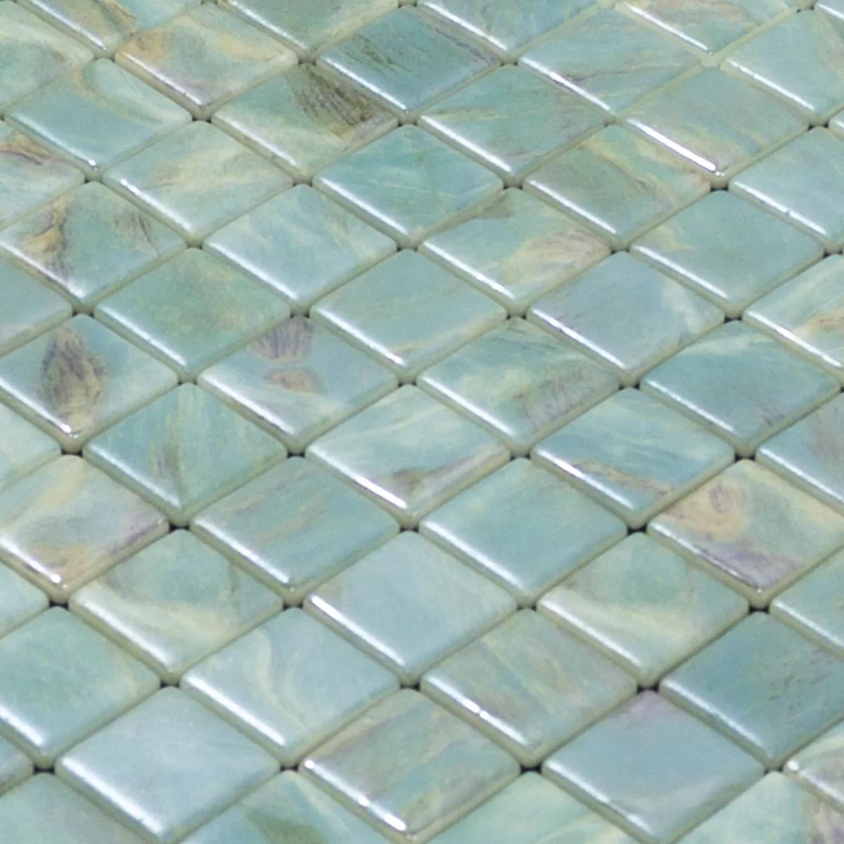 Glas Schwimmbad Pool Mosaik Alassio Türkis 25