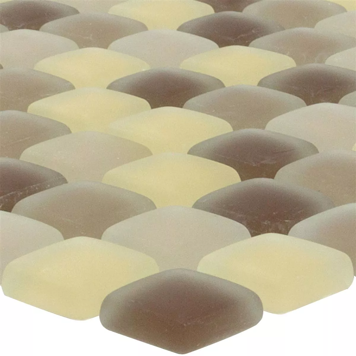 Glasmosaik Fliesen Ponterio Frosted Braun Mix Glasmosaik Fliesen Ponterio Frosted Braun Mix