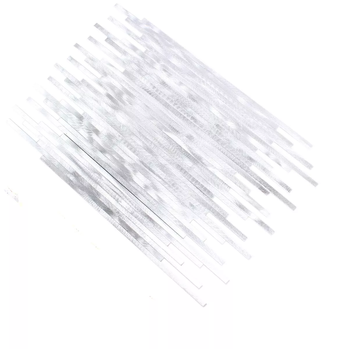 Mosaikfliesen Aluminium Wishbone Silber